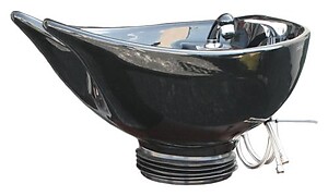 Pibbs 0546 Salon Ambience 0546 Prince Pivoting Shampoo Bowl ONLY - Black