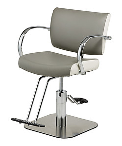 Pibbs 4583 Bari Hydraulic Styling Chair w/1683 Italian Flat Square Base