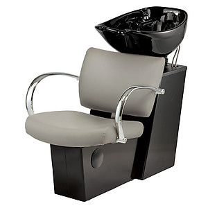 Pibbs 5245 Bari Backwash w/ Slide System - White or Black Shampoo Bowl Option