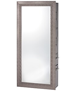Pibbs 6619-SER Diamond Mirror Station Silver Frame with Server Color Options