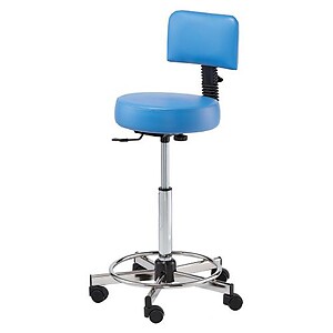 Pibbs 731 Round Seat Stool with Backrest