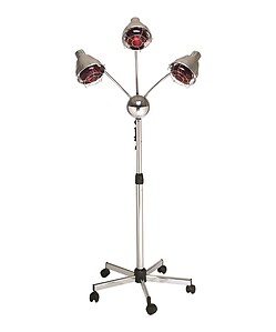 Pibbs TL931 3-Headed Heat Processing Lamp with Caster Base