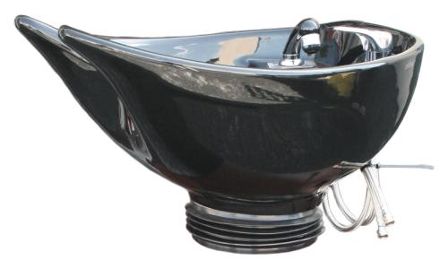 Pibbs 0546 Salon Ambience 0546 Prince Pivoting Shampoo Bowl ONLY - Black