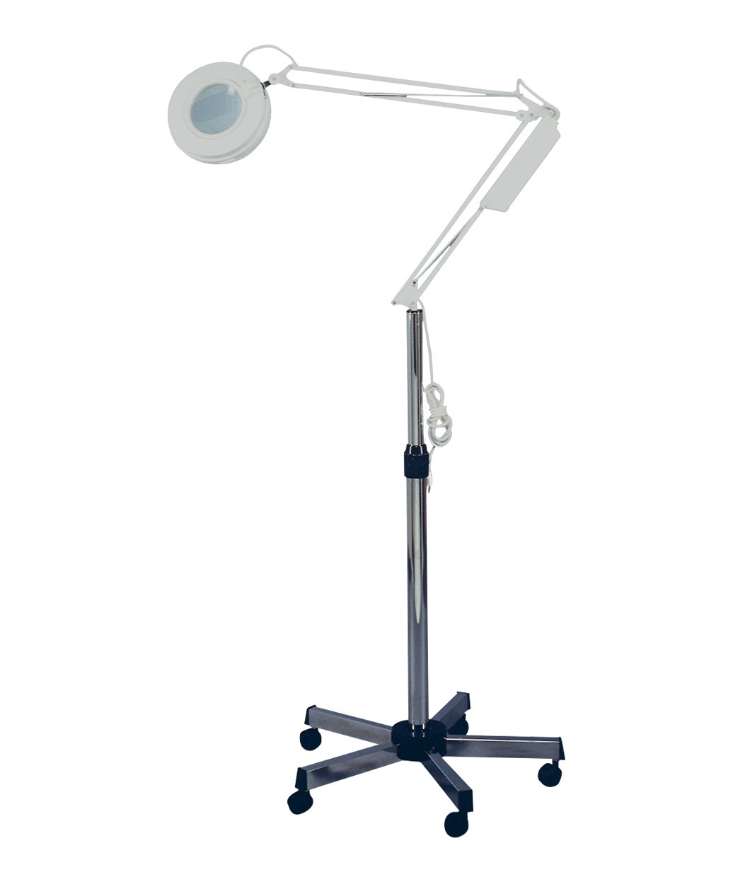 Pibbs 2010C 5 Diopter Magnifying Lamp with Caster Base
