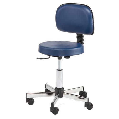 Pibbs 644 Multi-Purpose Round Seat Stool with Backrest