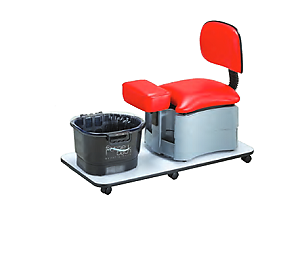 Pibbs 2036 Portable Pedicure Cart - Doggie with Backrest and Footrest