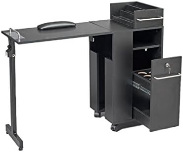 Pibbs 2009 Folding Manicure Station Black 