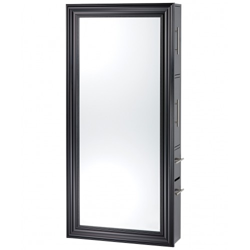 Pibbs 8827-SER Classic Mirror -Black Frame with Server Color Options