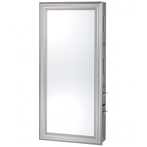 Pibbs 8819-SER Classic Mirror -Silver Frame with Server Color Options